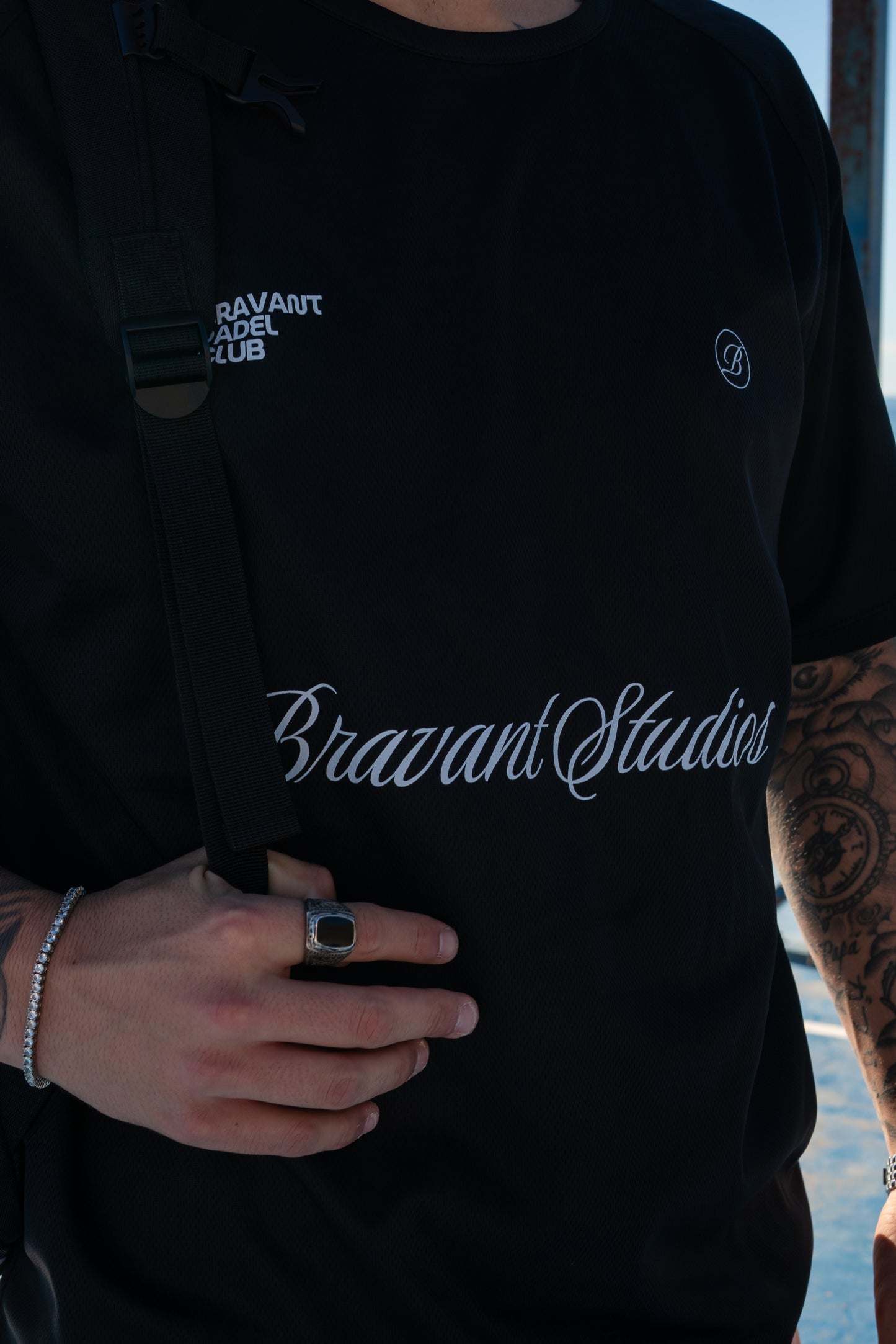 Men Activewear Tee Black